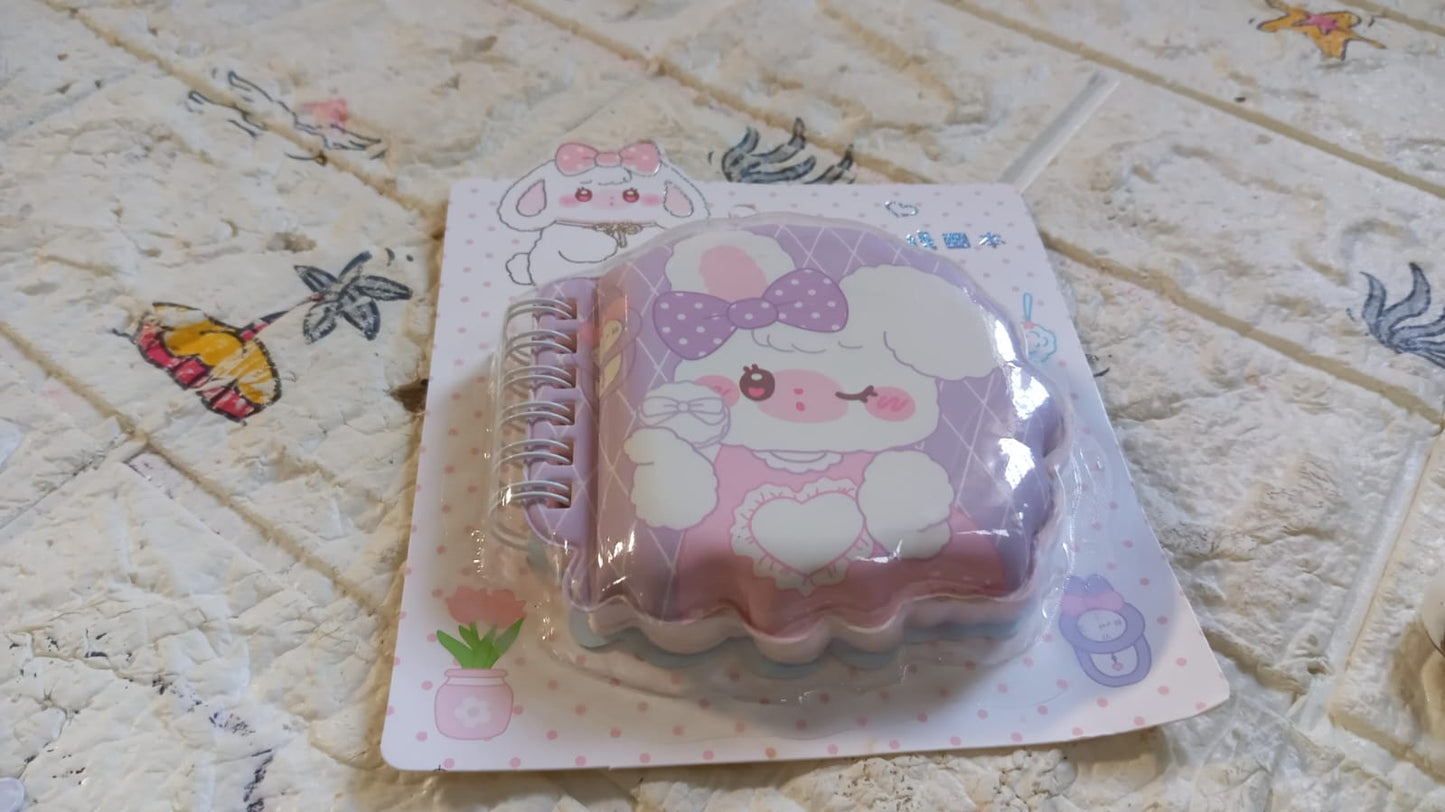 Cartoon Diary Personal Diary Printed Fancy page Diary Multi Shape Cartoon Diary (Unique Mini Diary, Pocket Size Diary , Travel Diary , Notebook ) (1 Pc)