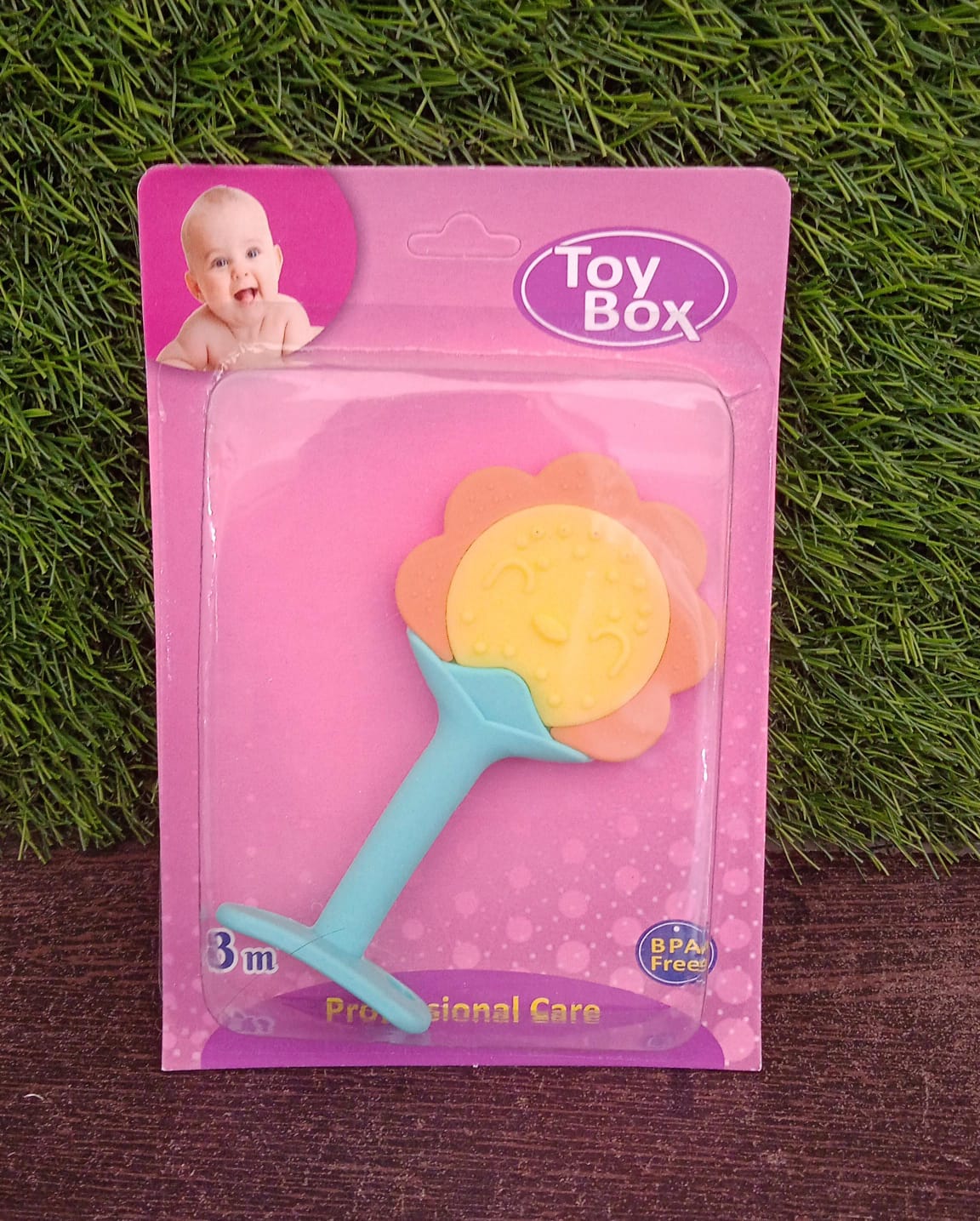 Baby Silicone Teether, Fruit Teether for Toddlers,100% Food Grade Silicone Teether, Moon Shape(1 Pc)