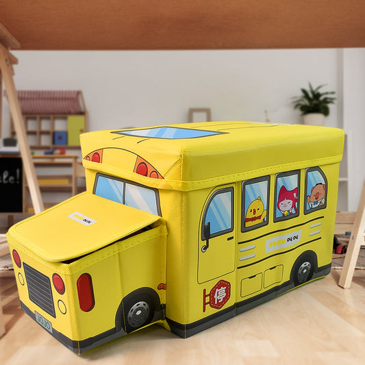 Rolling School Bus Storage Box