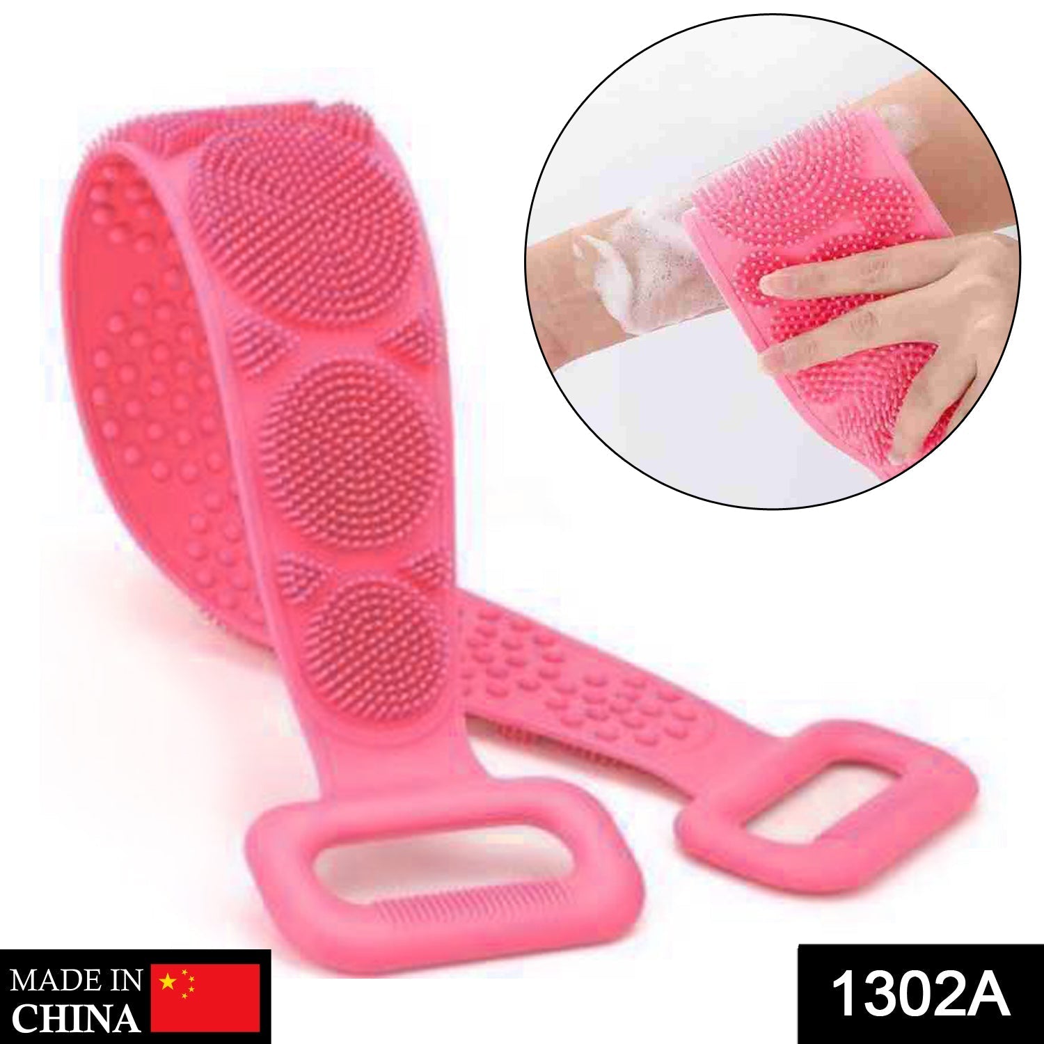 Double side silicone scrubber for deep cleaning