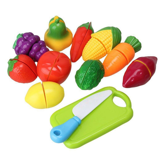 Realistic plastic sliceable fruits for kids, fun and educational