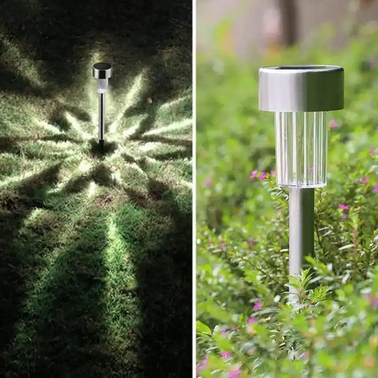 Solar Panel Led Spike Spot Light Landscape Garden Yard Path Lawn Outdors Solar Lamps, Waterproof Outdoor Decorative Landscape Lights for Garden, Patio, Yard, Walkway (2 Pc Set)