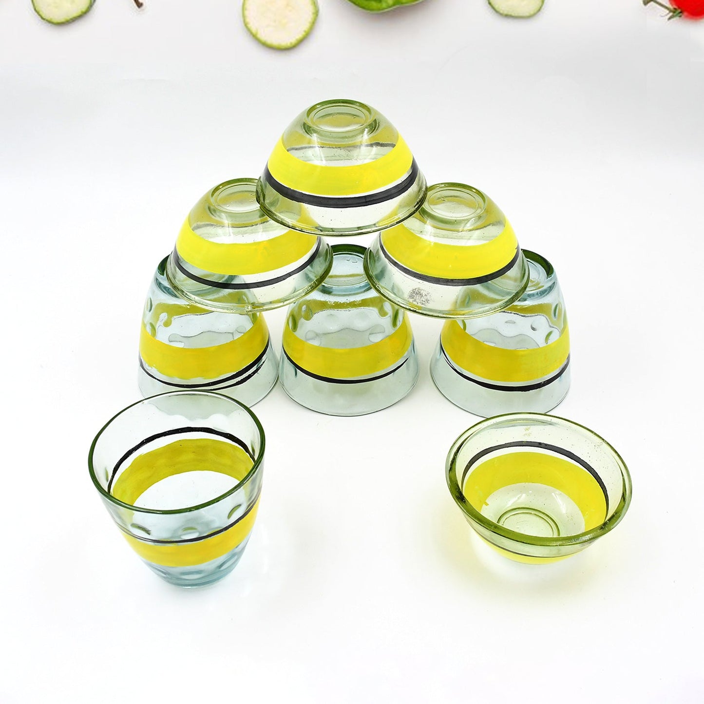 High Quality 4 Pc Glass & 4Pc Bowl Set, perfect choice For kitchen