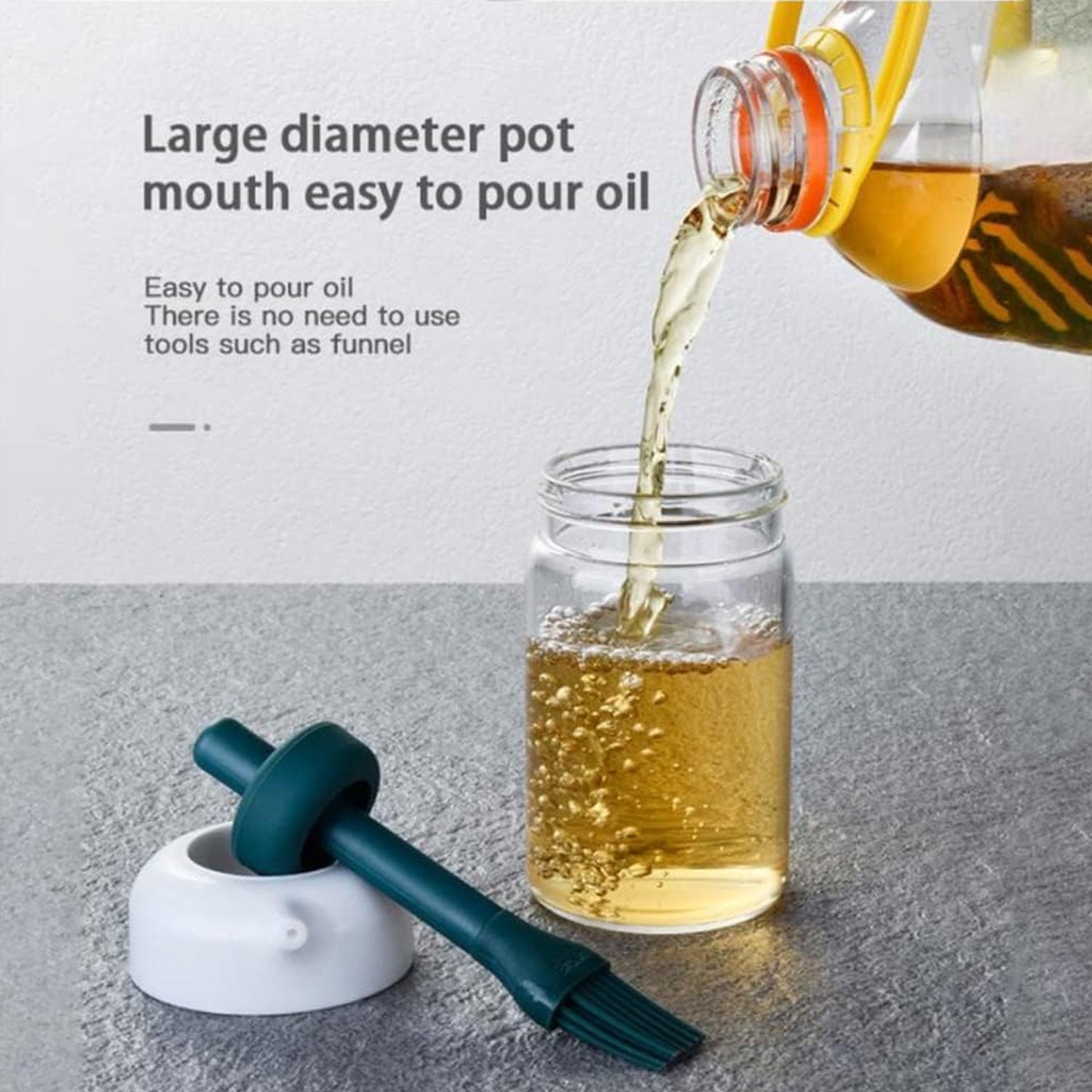 GlideOil Brush Jar