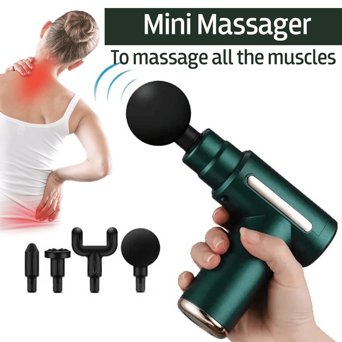 High-performance percussion massager for deep tissue muscle relaxation.