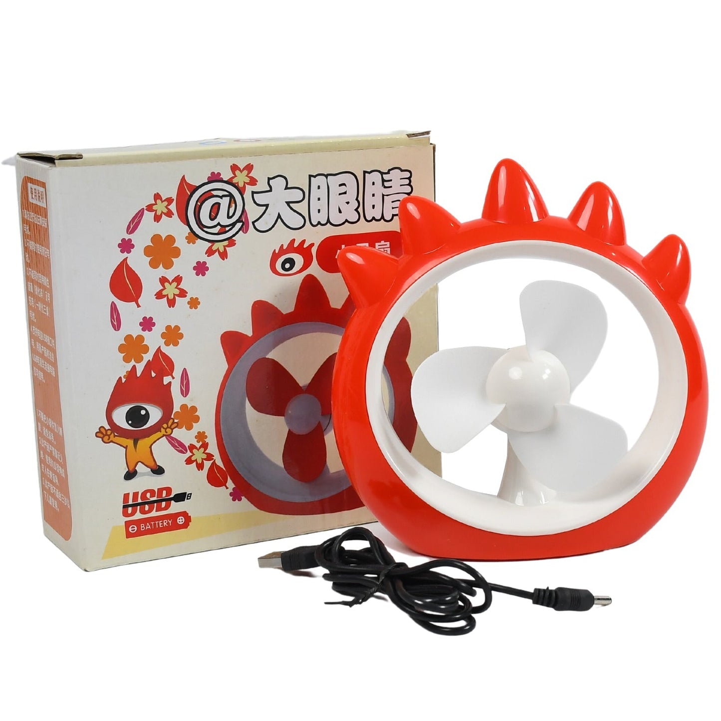 MINI DESKTOP FAN RECHARGEABLE TABLE FAN HANDHELD FAN USB FAN DESK FAN COOLING FAN FOR HOME , OFFICE , CAR, & MULTI USE FAN (Battery Not Include)