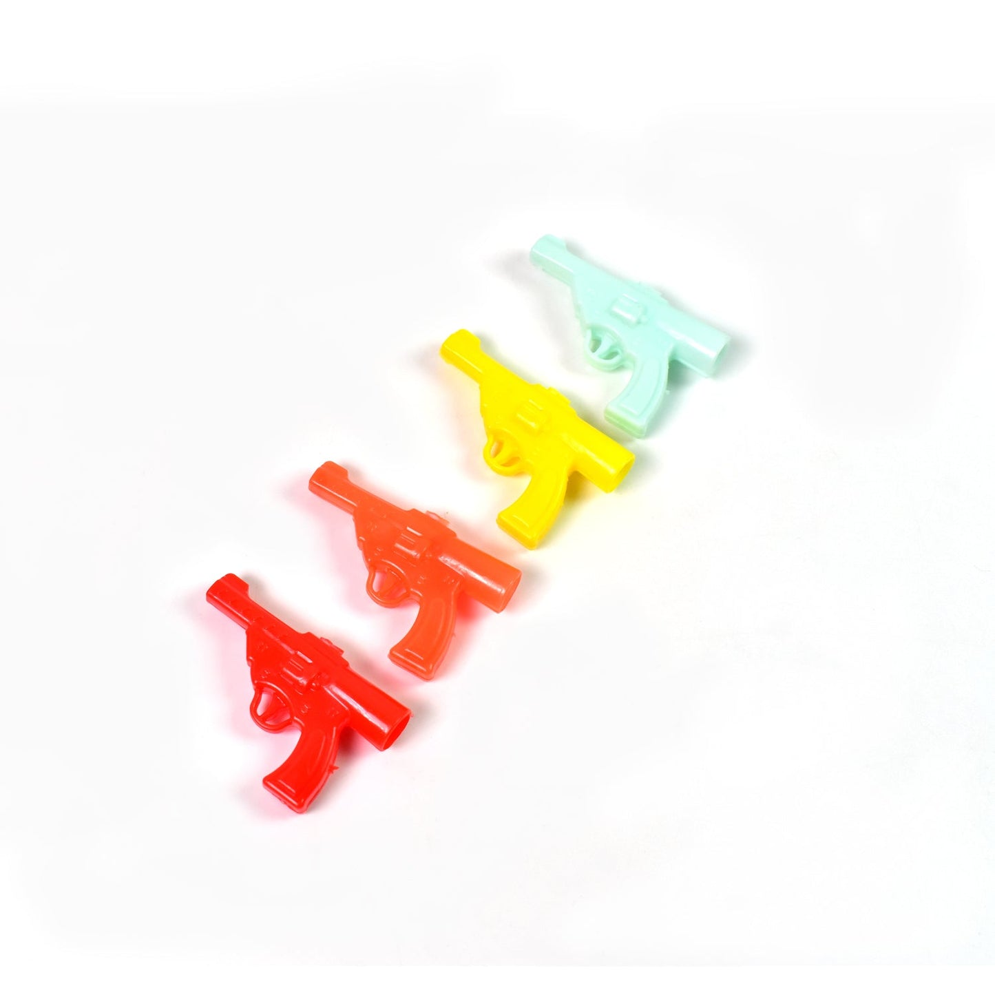 Gun Shape Pencil Top For Kids Office, Small Gun Toy (1 Pc / Mix Colour & Design)