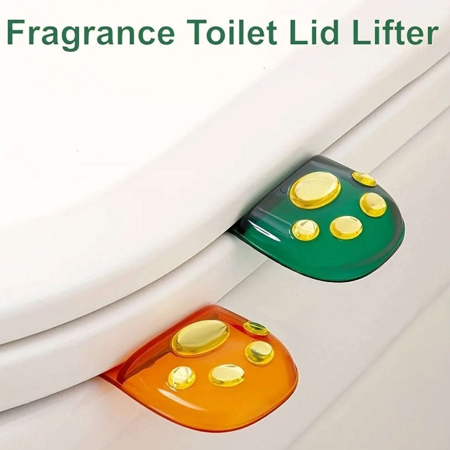 Fragrance Toilet Cap / Lid Lifter Toilet Seat Cover (2 Pc Set)