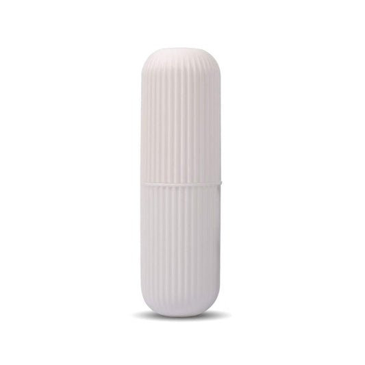 Compact capsule travel bottle, open view