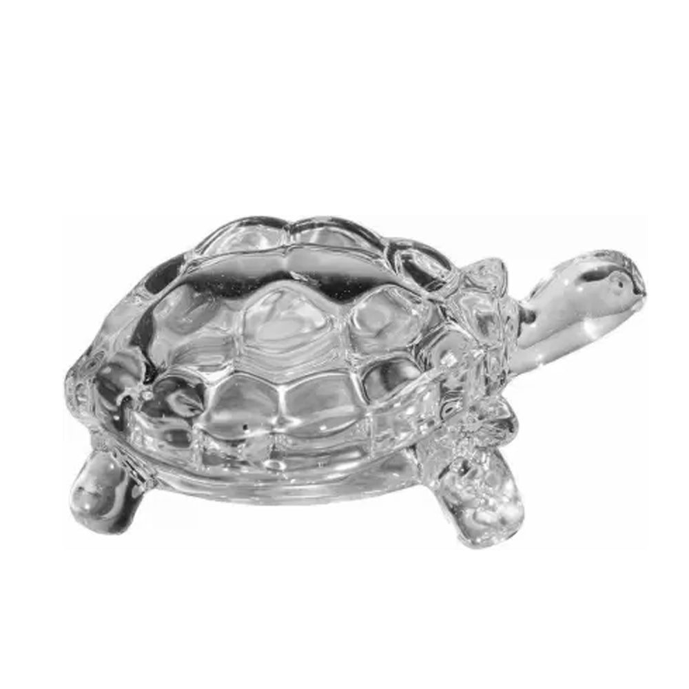 Crystal tortoise ornament for positive energy and wealth