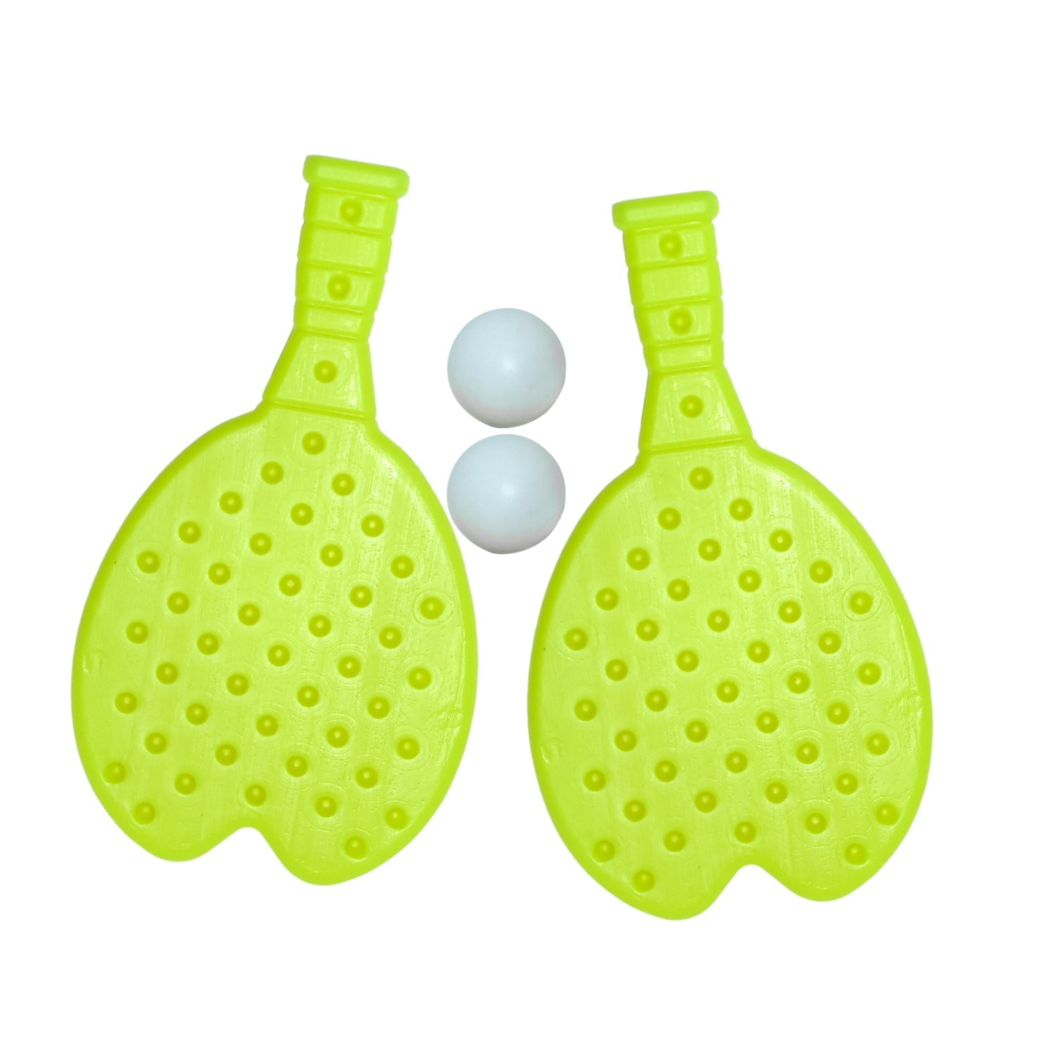 Table tennis racquet and ball set with detailed design