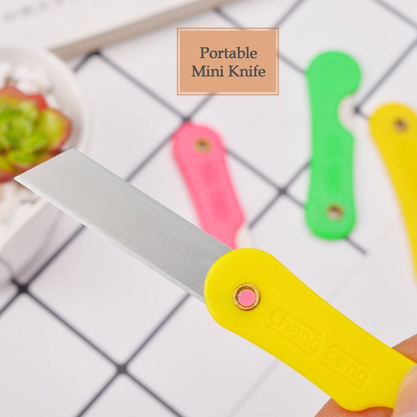 Multicolour Mini Paper Cutter Knife Pencil Knife (Pack of 12)