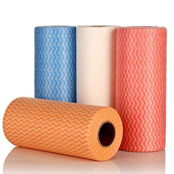 Non Wooven Fabric Disposable Handy Wipe Cleaning Cloth Roll, Tissue Roll (1Pc)