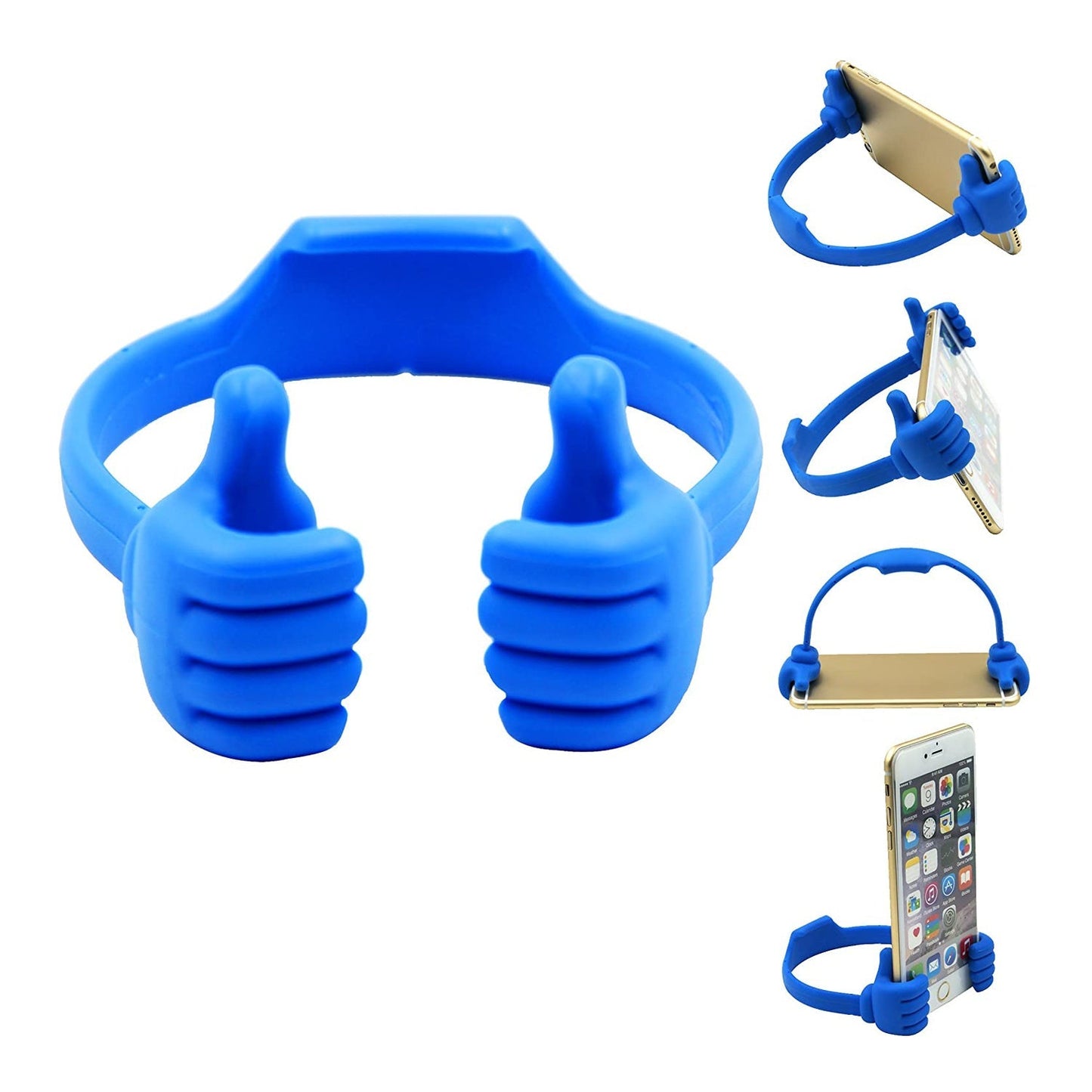 Mobile stand in hand shape, ideal for supporting phones in various settings.