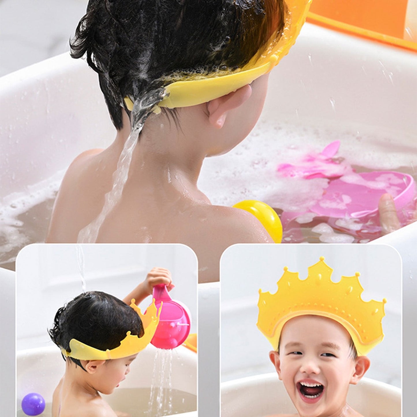 Child protection shower cap