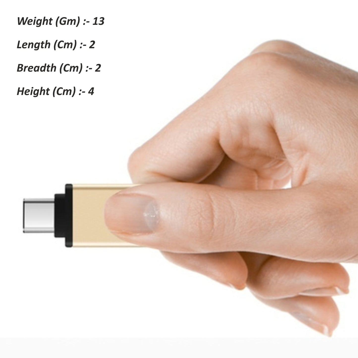 OTG adapter for Type-C to USB connection.