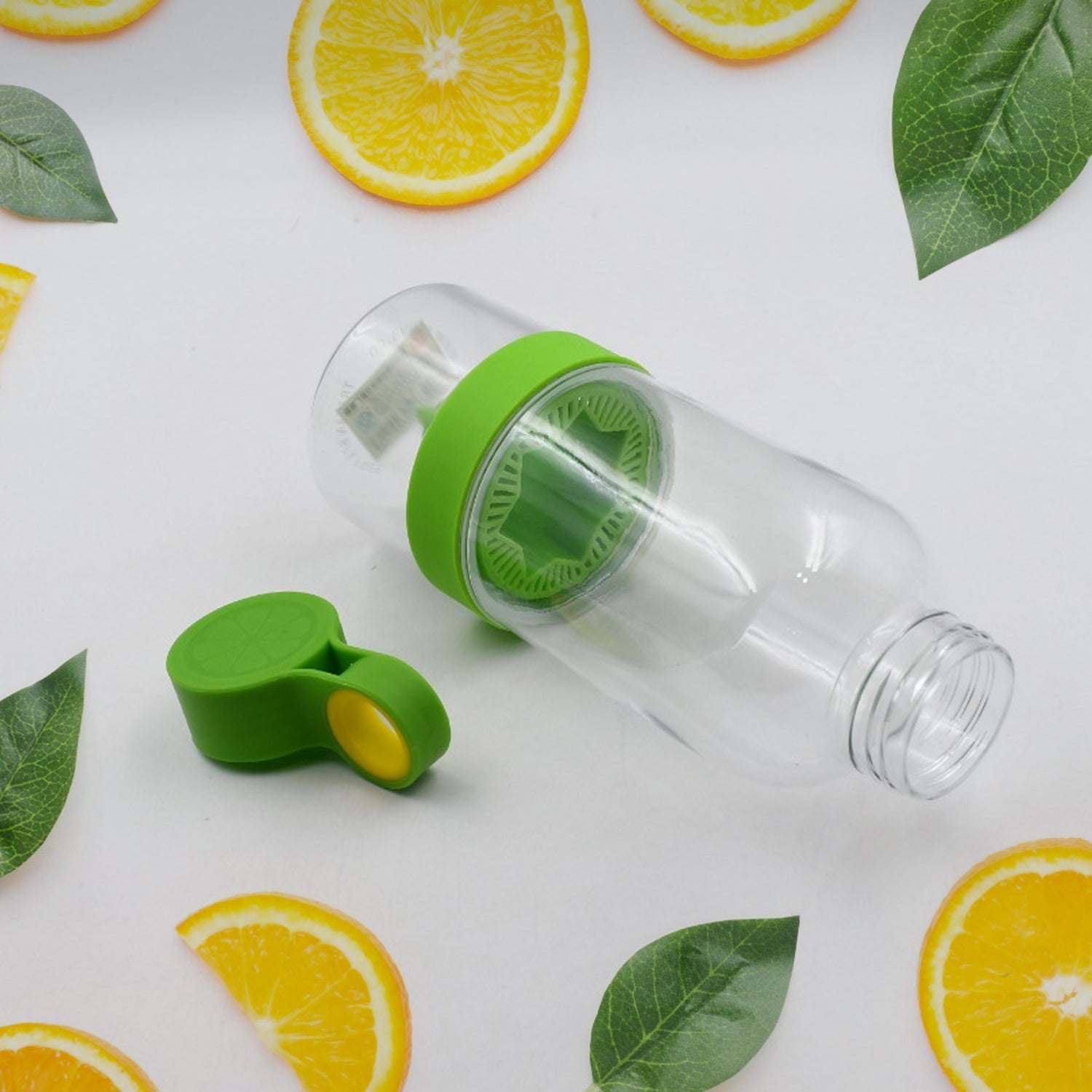 Citrus fruit infuser water bottle.