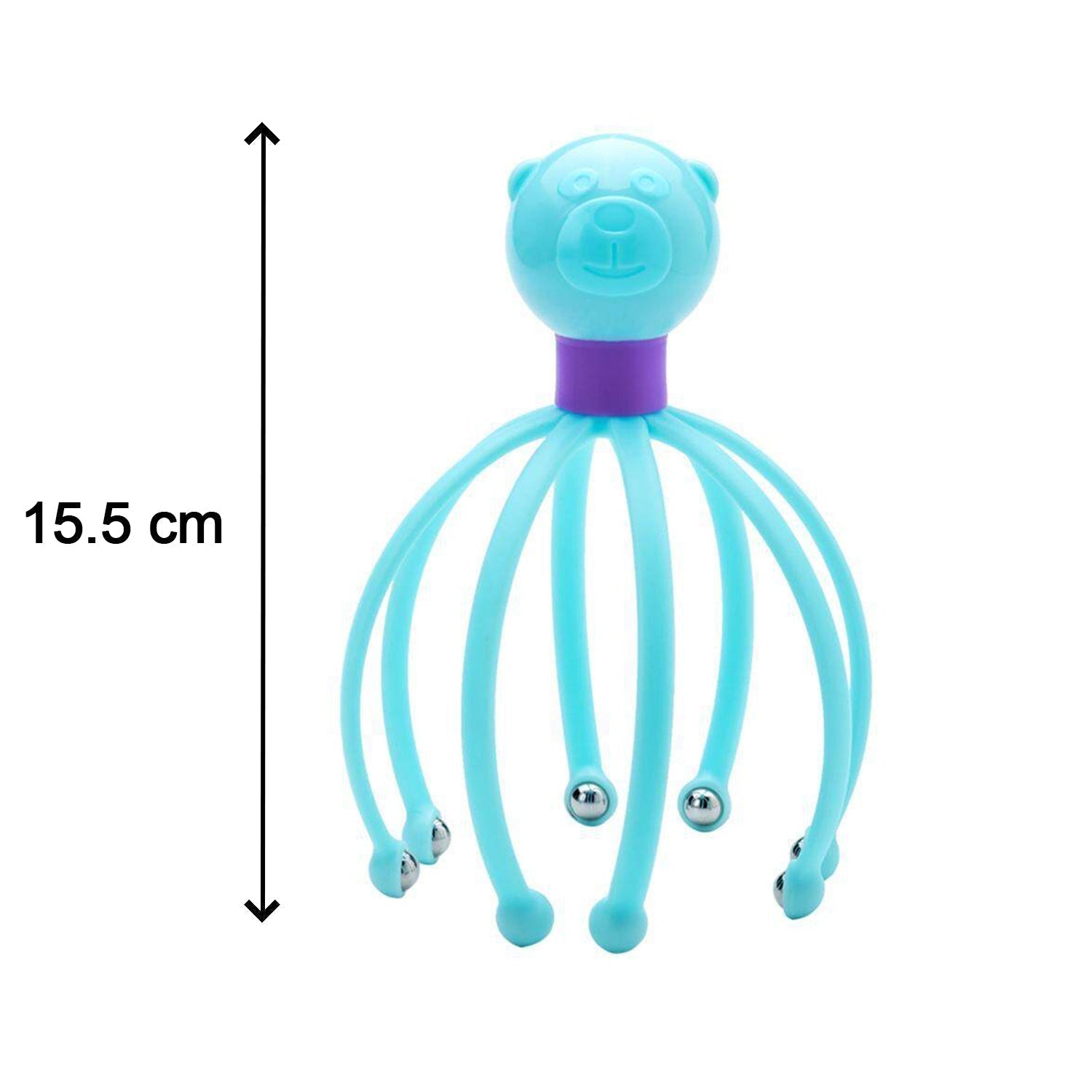 Octopus design scalp massager for stress relief and therapeutic use