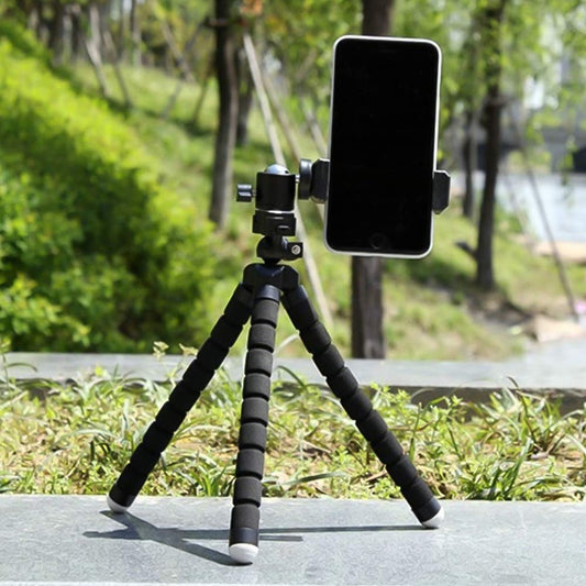 Portable Mini Octopus Tripod Stand with Phone Holder for Live Selfie, Mobile Phone Portable and Adjustable Stent