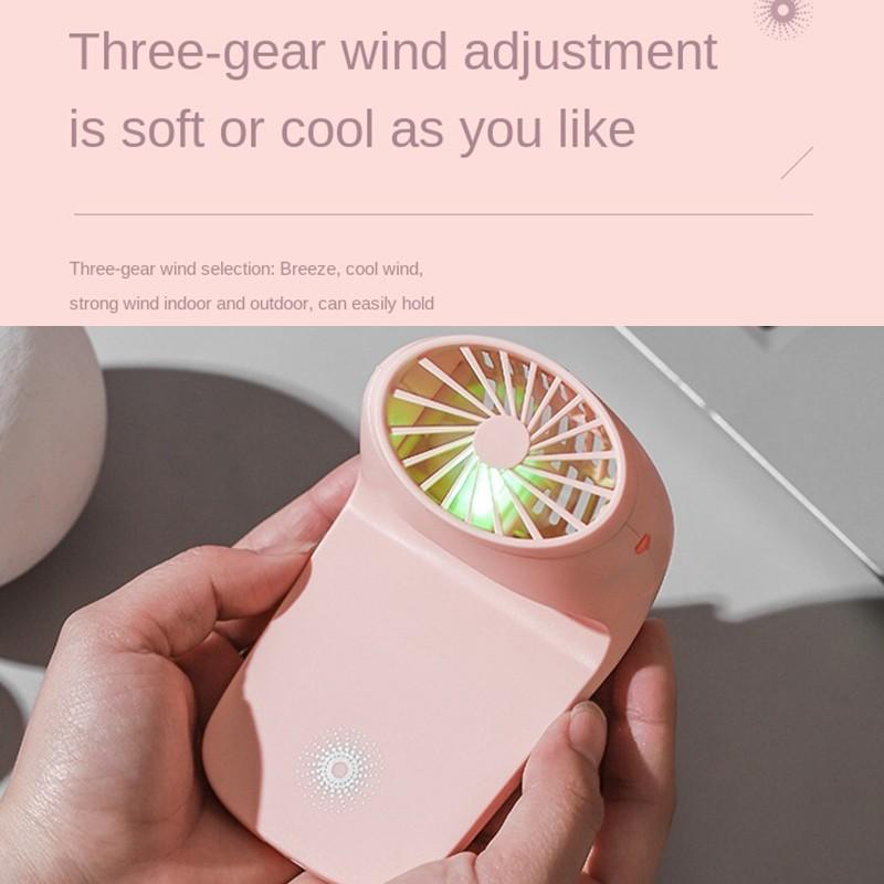 Portable Mobile Phone Holder Fan – Multi-Function USB Charging Handheld Fan