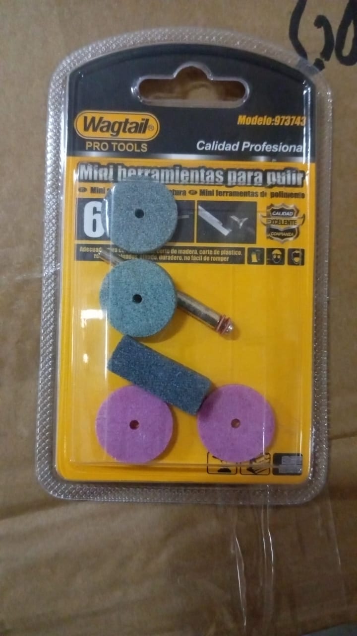 Mini Abrasive Wheel, Quickly Change Stone Mounted Grinding Wheel (6 Pcs Set)