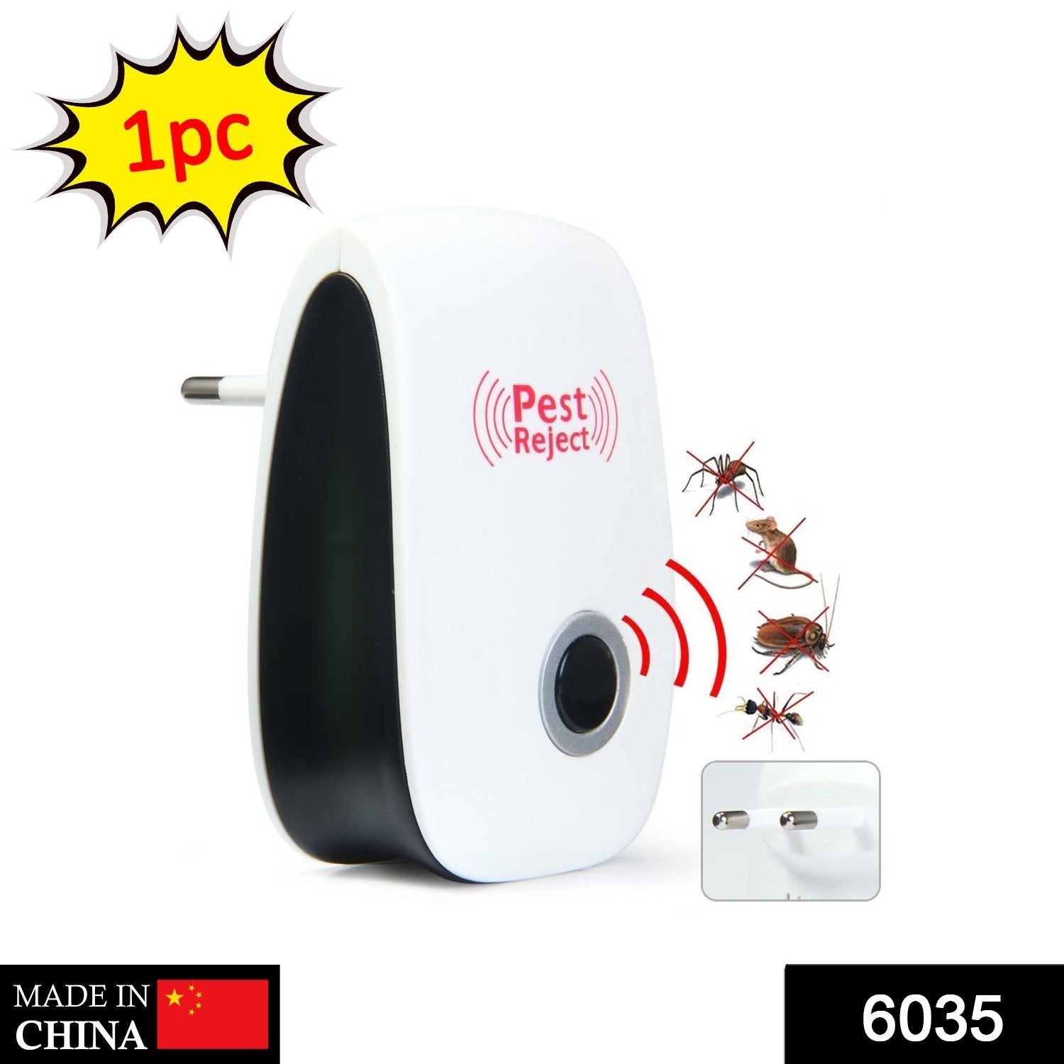 Electronic pest repeller for home use, repels rodents and insects