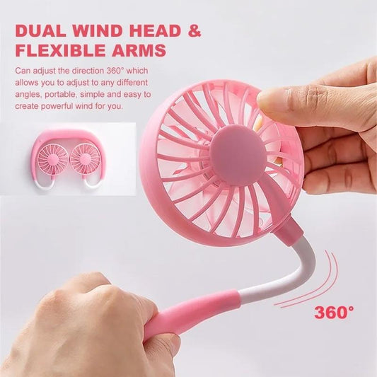 Mini Neckband Fan – Your On-The-Go Personal Cooling Solution