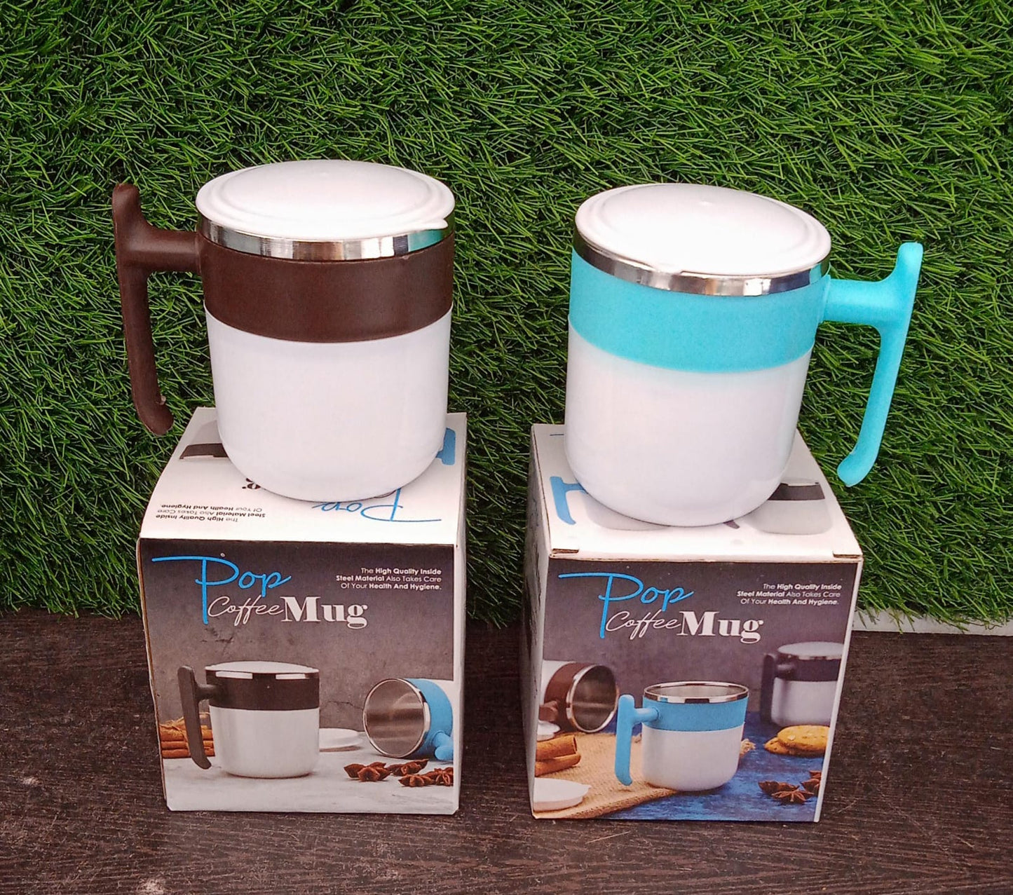 Stainless Steel Lid Cover Hot Coffee/Tea Mug Hot Insulated Double Wall Stainless Steel, Coffee and Milk Cup with Lid - Coffee Cup (1 Pc )