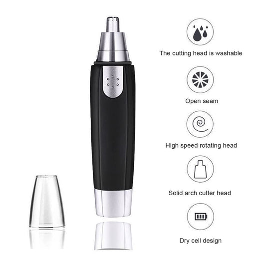 Sharp Nose & Ear Hair Trimmer – Precision Grooming Made Easy!