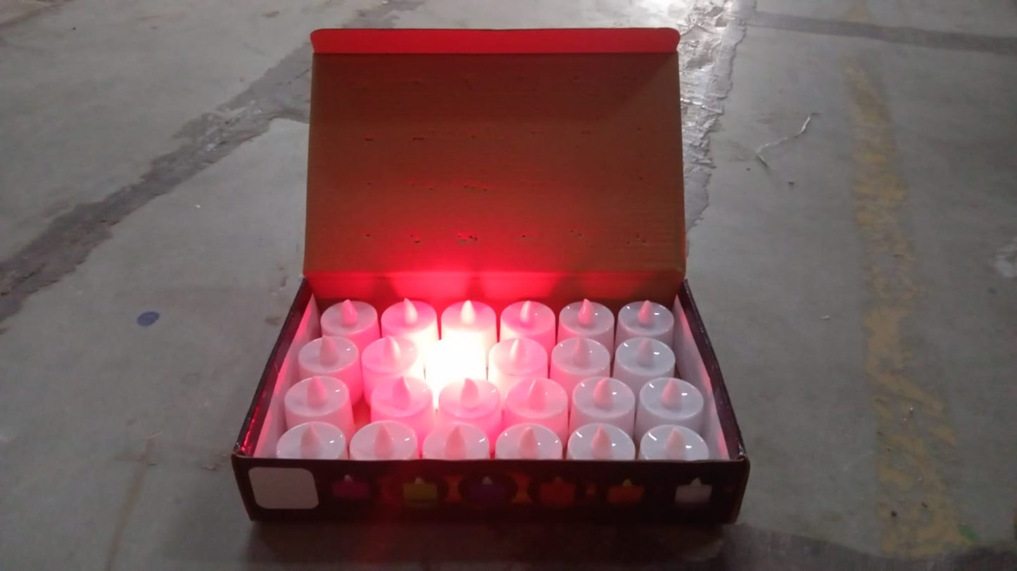 Red LED tealight candles for decoration