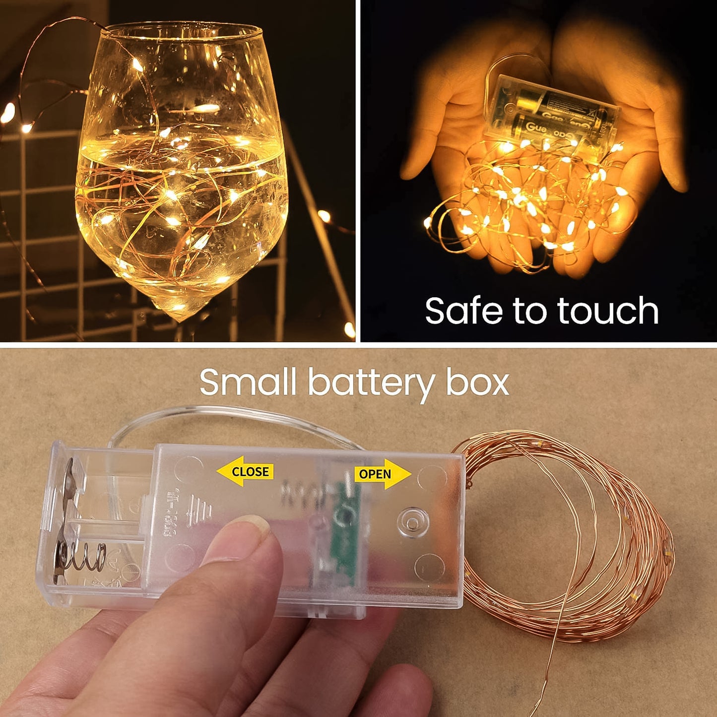 Led Flexible Wire Waterproof Lights For Party Battery Operated Battery Not Included)