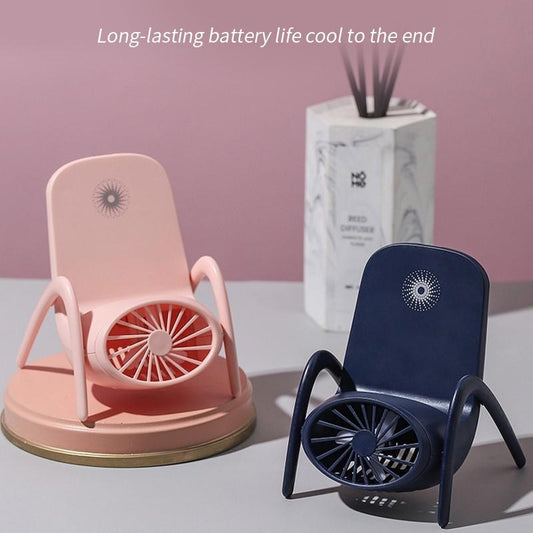 Portable Mobile Phone Holder Fan – Multi-Function USB Charging Handheld Fan