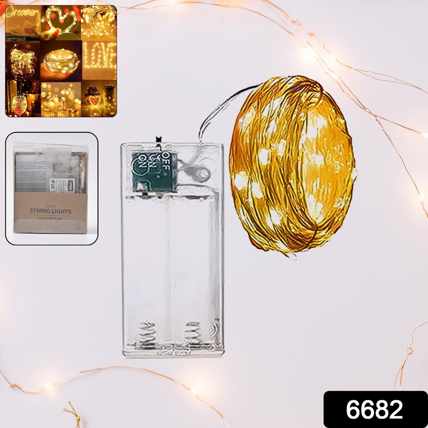 Led Flexible Wire Waterproof Lights For Party Battery Operated Battery Not Included)